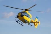 Vrtulník EC 135 na heliportu v Plané 1